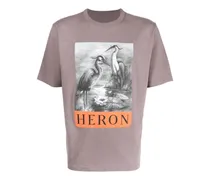 T-Shirt mit Heron-Print