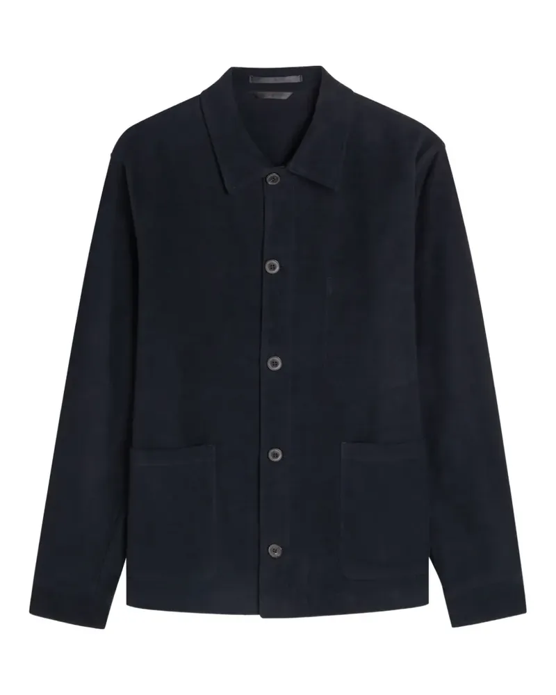Sunspel button-up jacket - Blau Blau