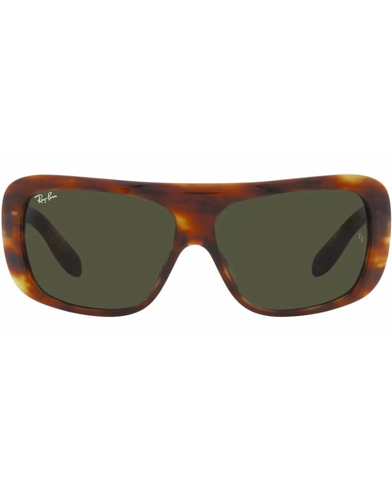 Ray Ban Blair Sonnenbrille in Schildpattoptik Grün