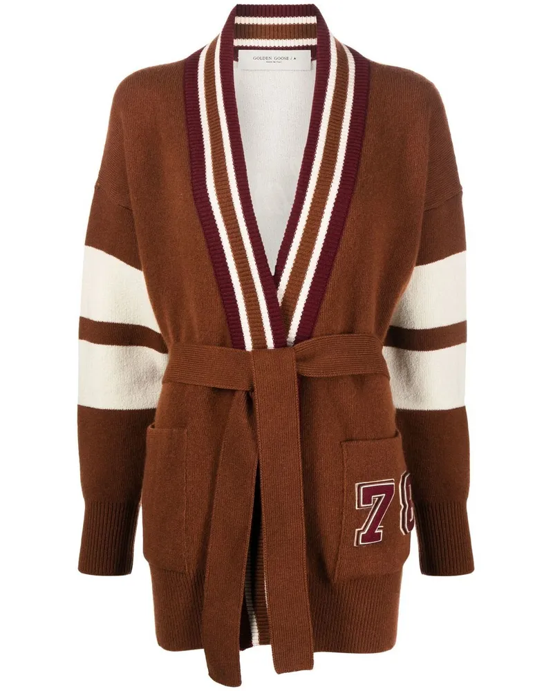 Golden Goose Cardigan mit Logo - Braun Braun