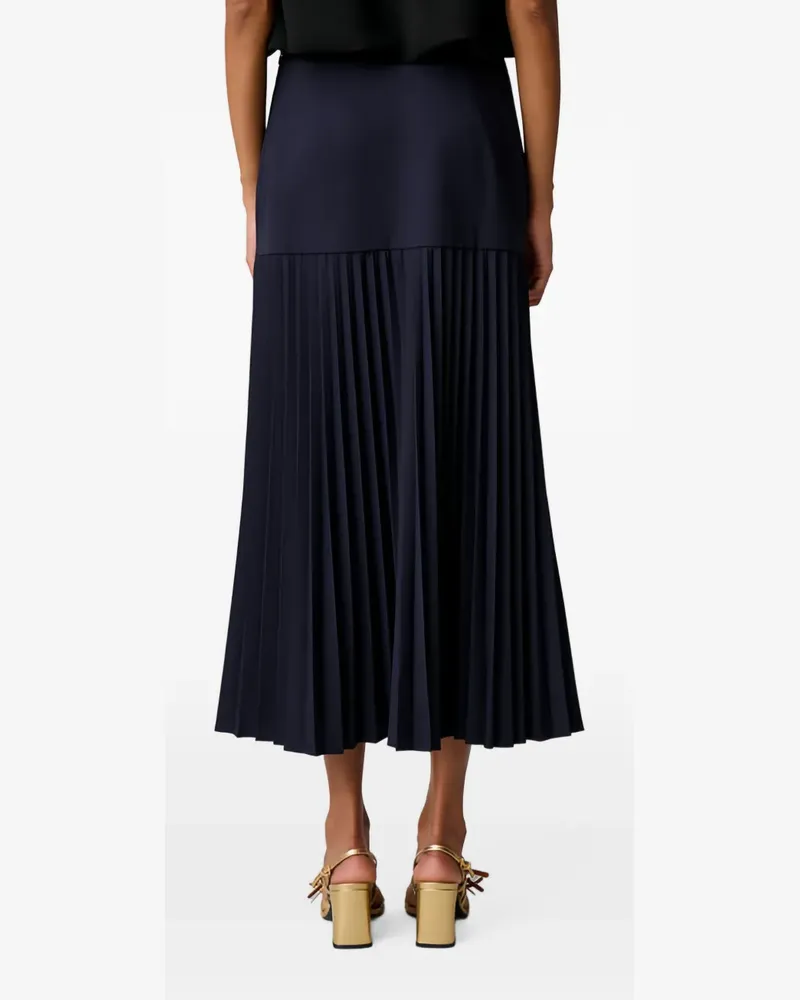 Claudie Pierlot Plisseerock in A-Linie - Blau Blau
