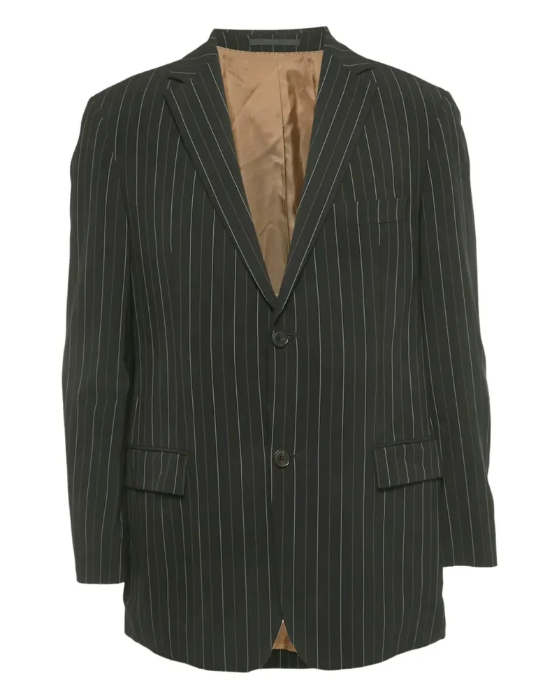 HUGO BOSS Pinstripe single-breasted blazer - Braun Braun