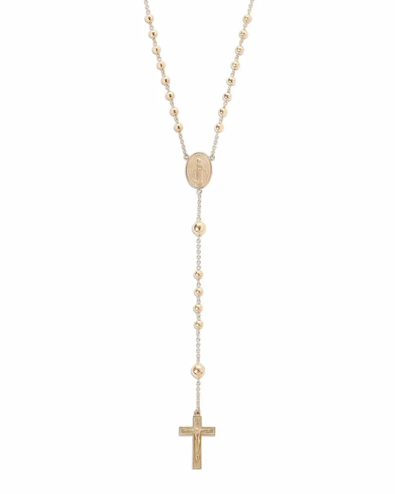 Dolce & Gabbana 18kt Sicily Rosary Gelbgoldhalskette Gold