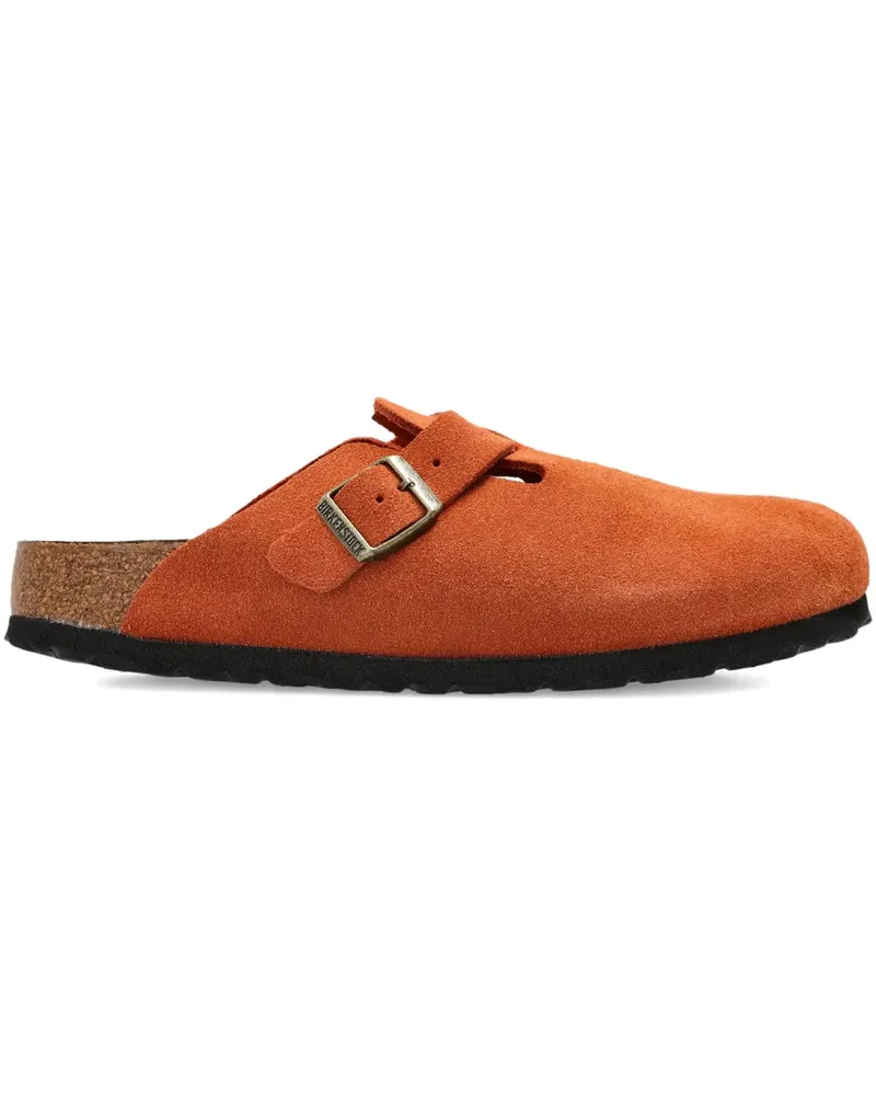 Birkenstock Boston buckle strap mules - Orange Orange