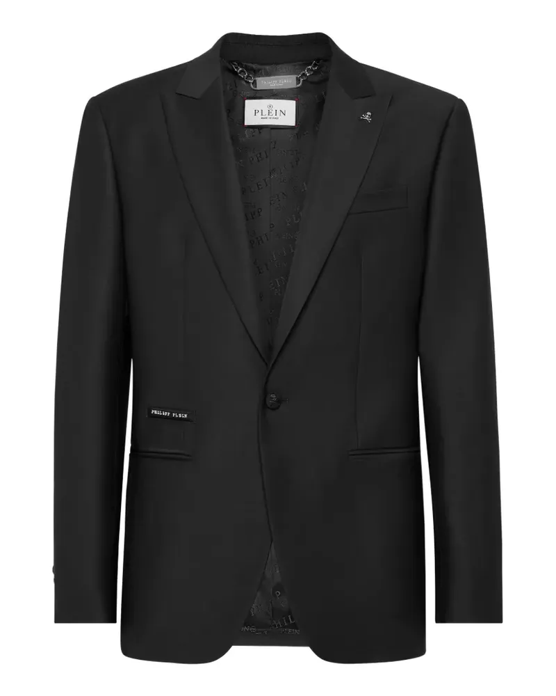 Philipp Plein Sakko mit Smiley-Print - Schwarz Schwarz