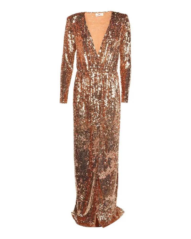 Elisabetta Franchi sequin-embellished maxi dress - Gold Gold