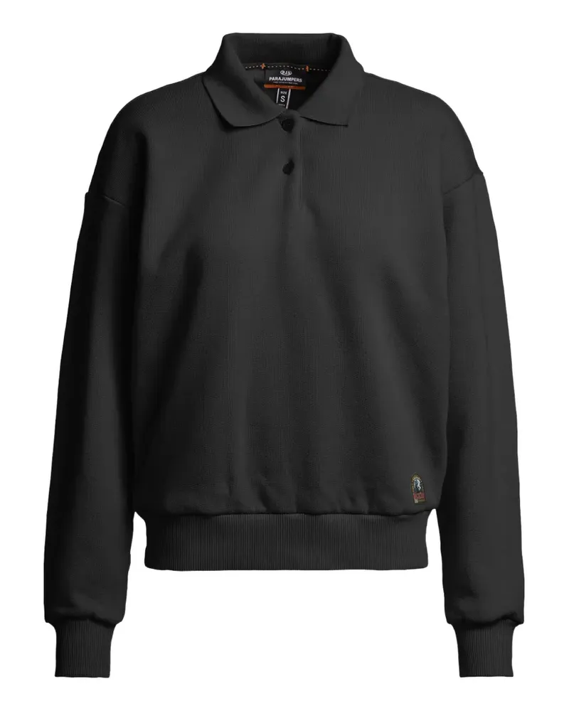 Parajumpers Saranda Pullover mit Poloshirtkragen - Schwarz Schwarz