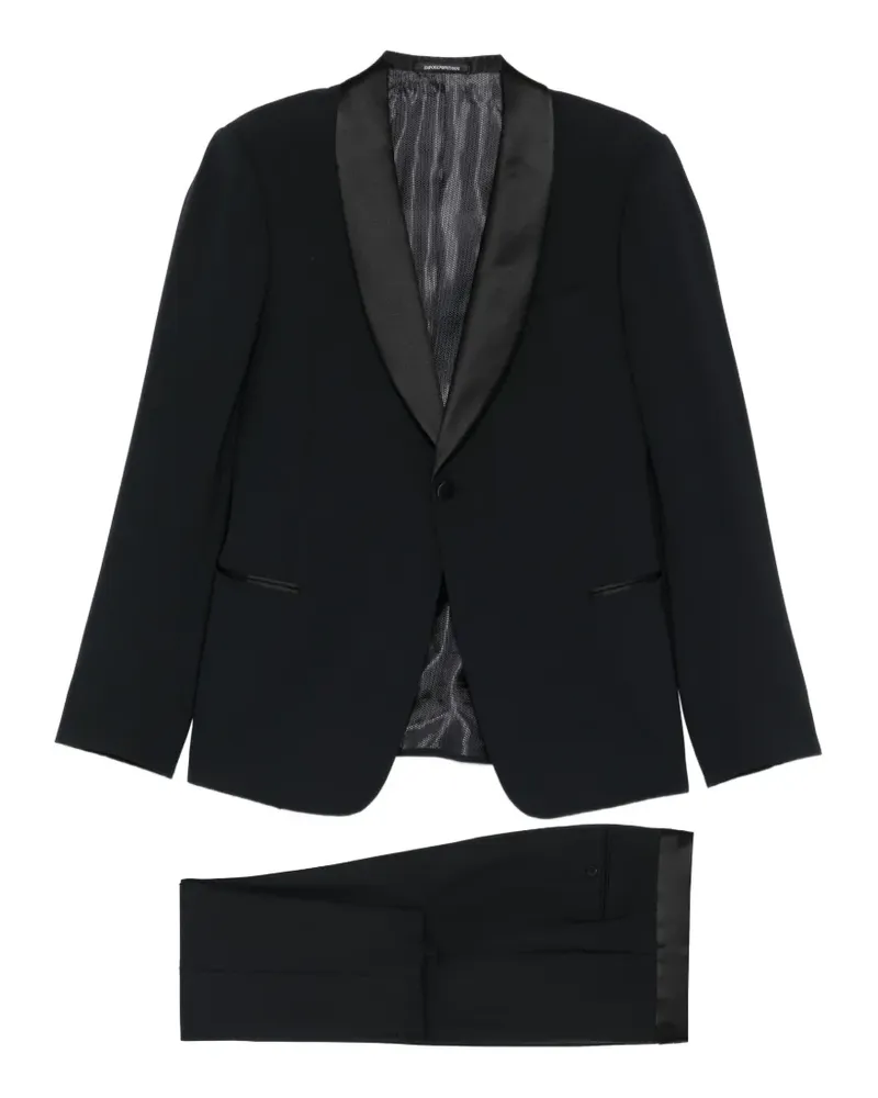 Emporio Armani shawl-lapel suit - Blau Blau