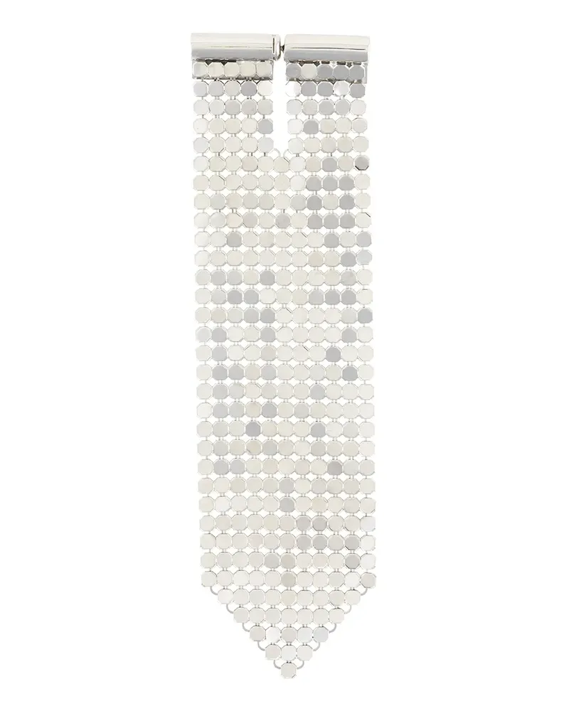 Paco Rabanne Hängeohrring im Kettendesign - Silber Silber