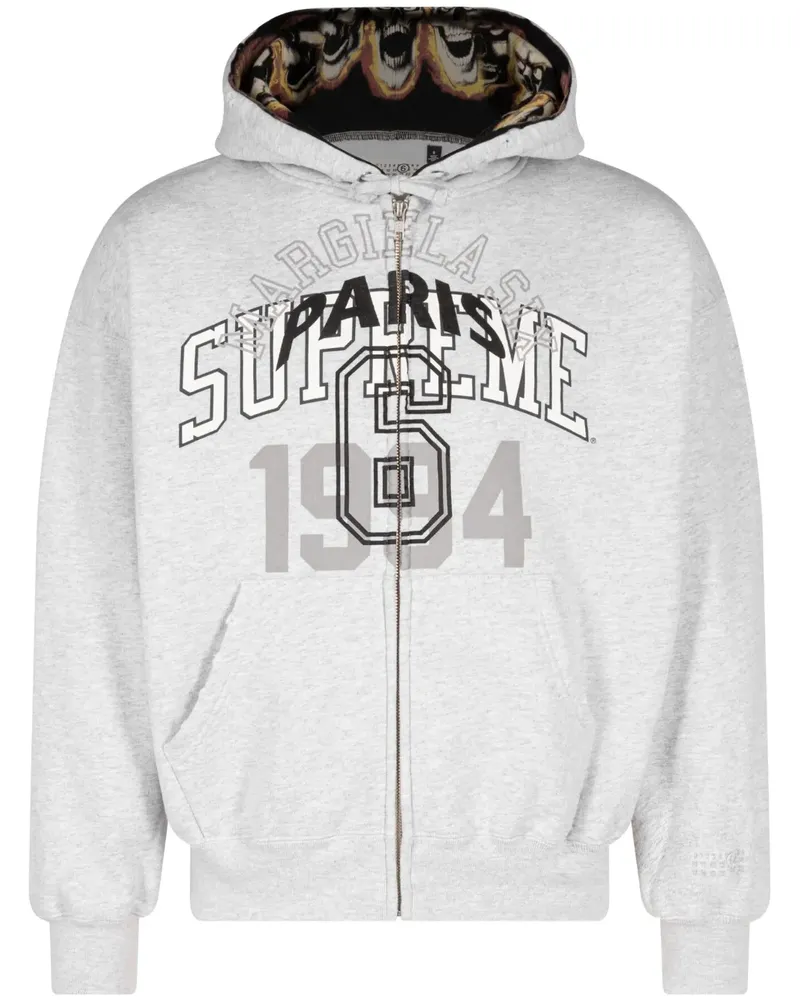 Supreme Being x MM6 Maison Margiela Hoodie mit Logo-Print - Grau Grau