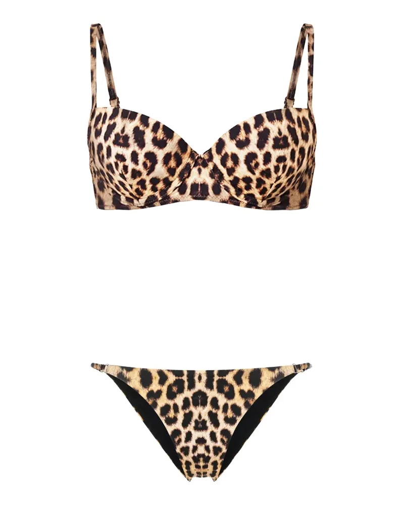 Noire Swimwear push-up leopard-print bikini - Nude Nude