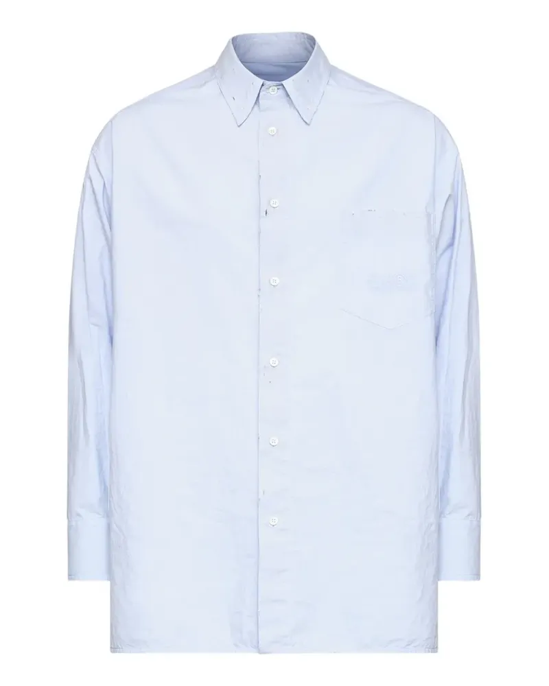 Maison Margiela Popeline-Hemd - Blau Blau