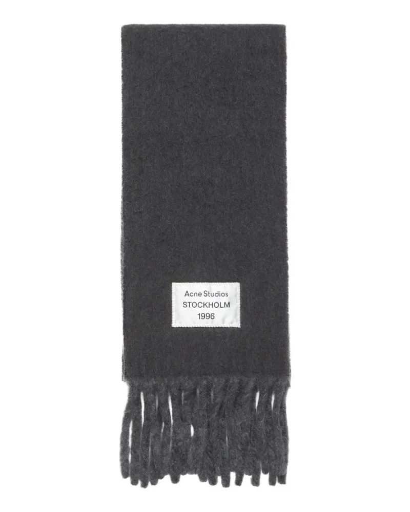 Acne Studios bicolour alpaca scarf - Grau Grau