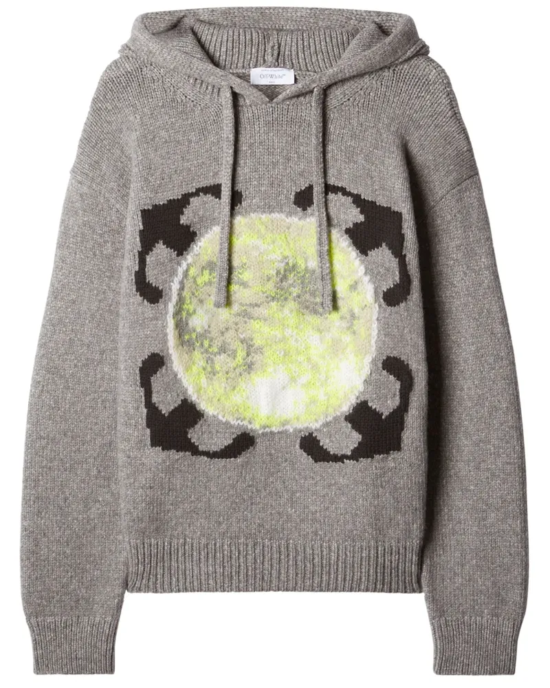 OFF-WHITE Hoodie mit Pfeilen - Grau Grau