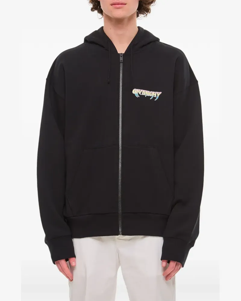 Givenchy World Tour Hoodie aus Fleece - Schwarz Schwarz