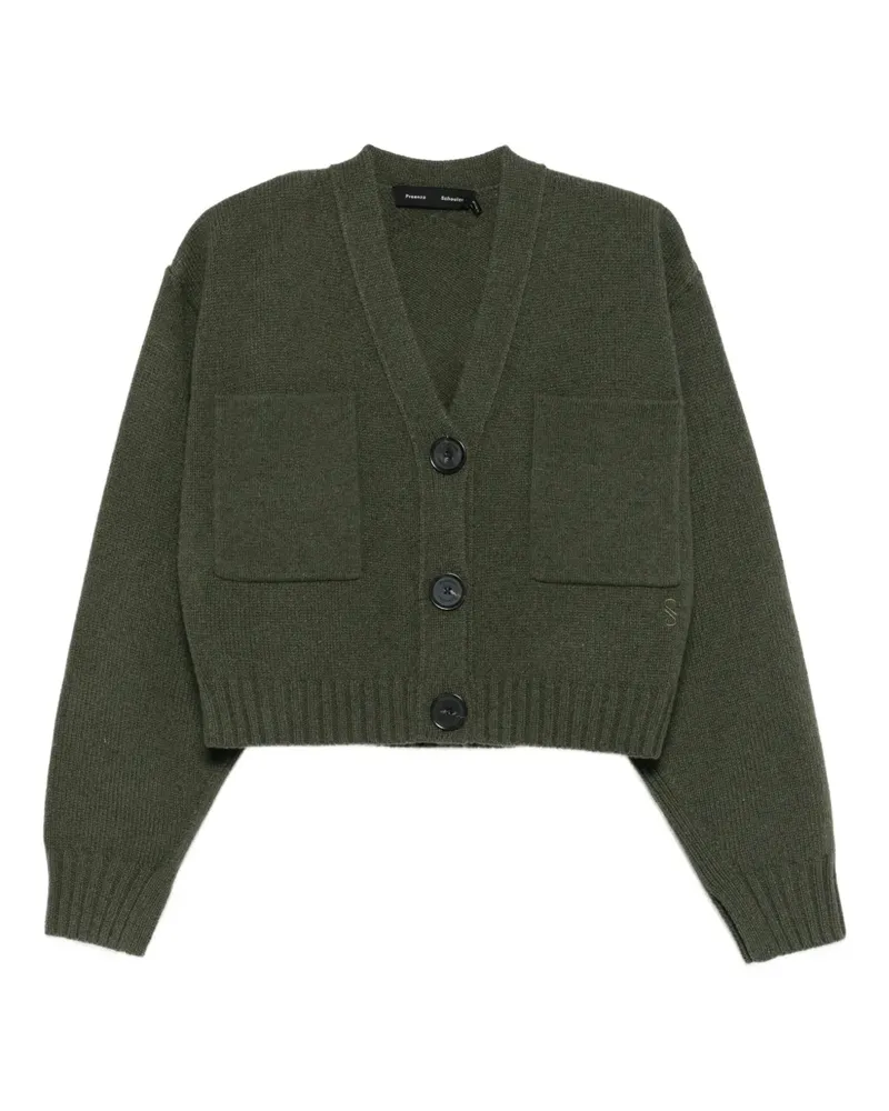 Proenza Schouler Cardigan mit V-Ausschnitt - Grün Grün