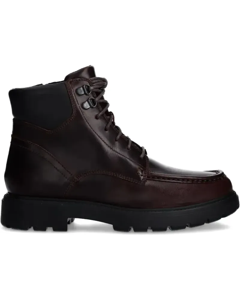 Geox Schnürstiefel aus Leder - Rot Rot