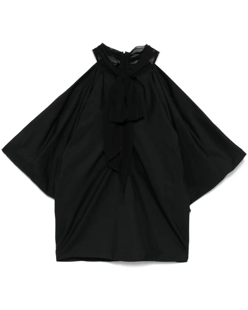 Giambattista Valli Drapierte Bluse - Schwarz Schwarz