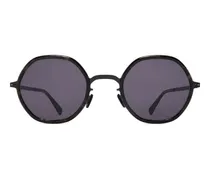 Alya round-frame sunglasses - Schwarz