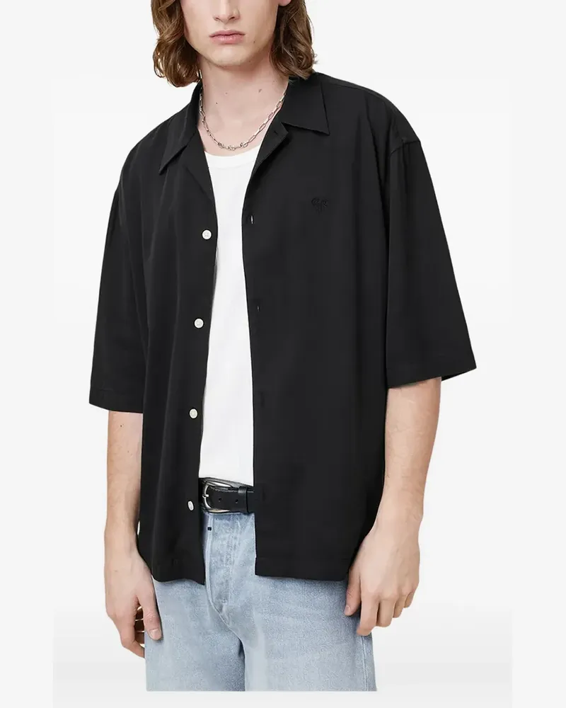 AllSaints Rialto Hemd - Schwarz Schwarz