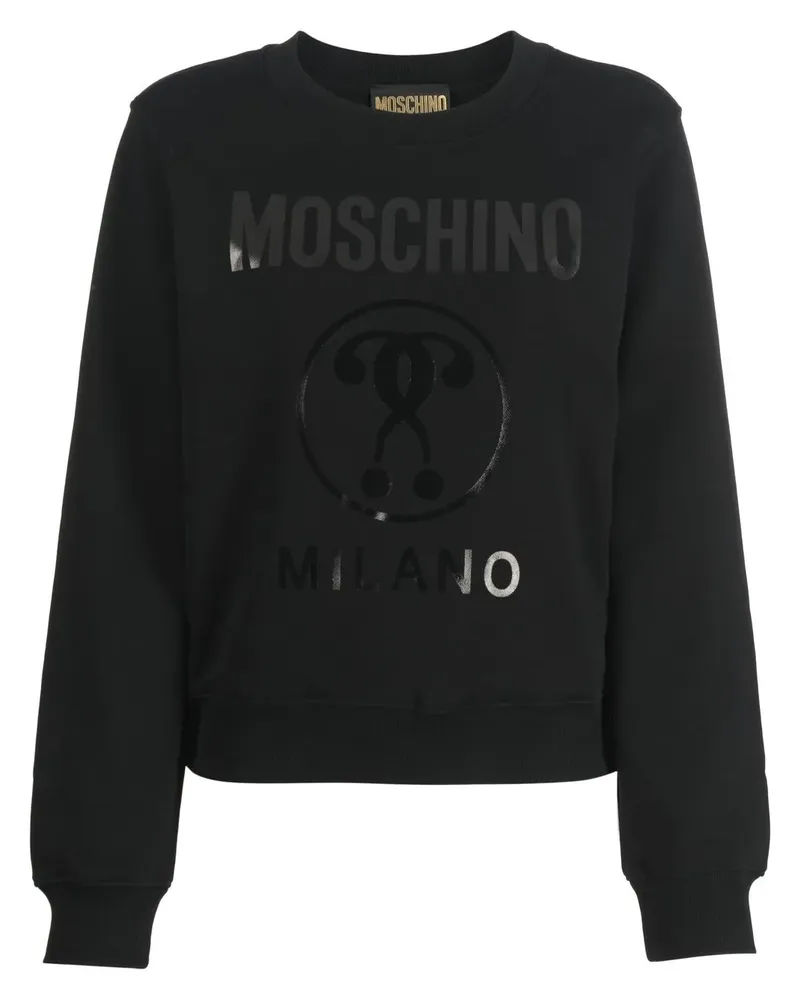 Moschino Sweatshirt aus Bio-Baumwolle - Schwarz Schwarz