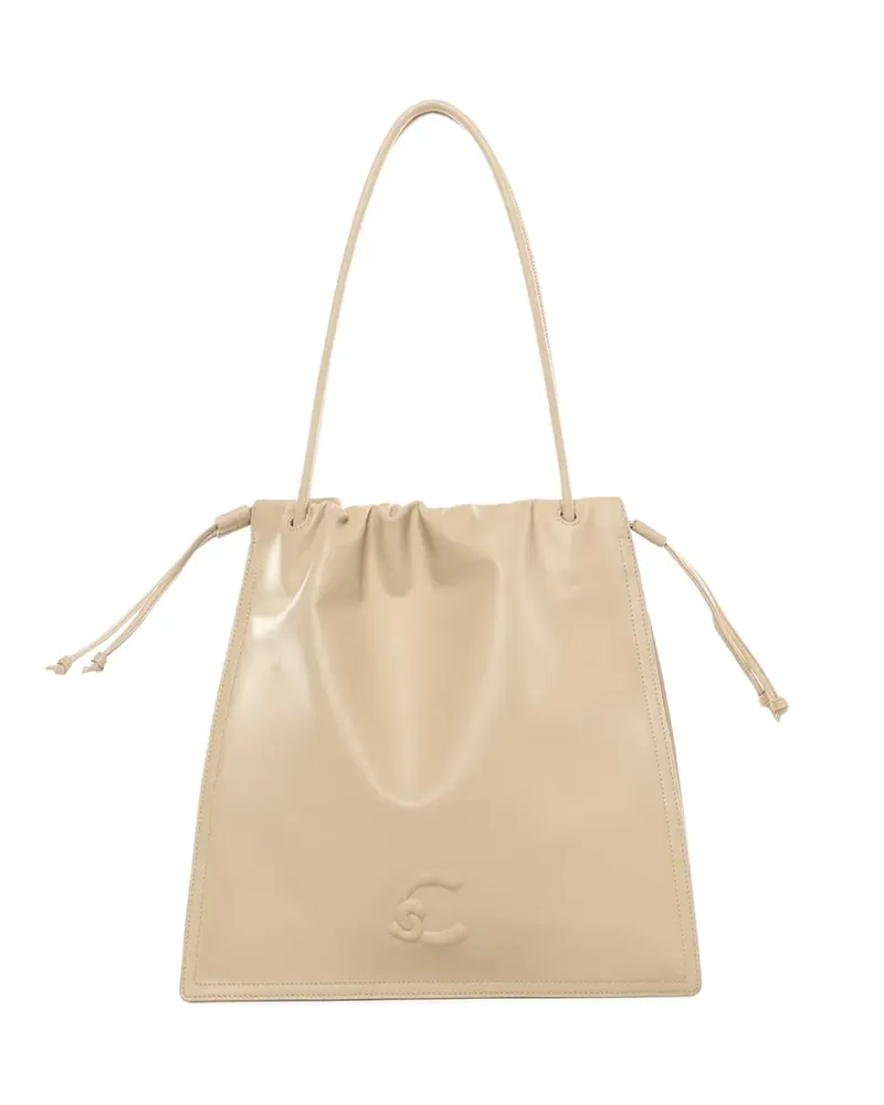Coccinelle large Dulse drawstring-fastening tote bag - Nude Nude