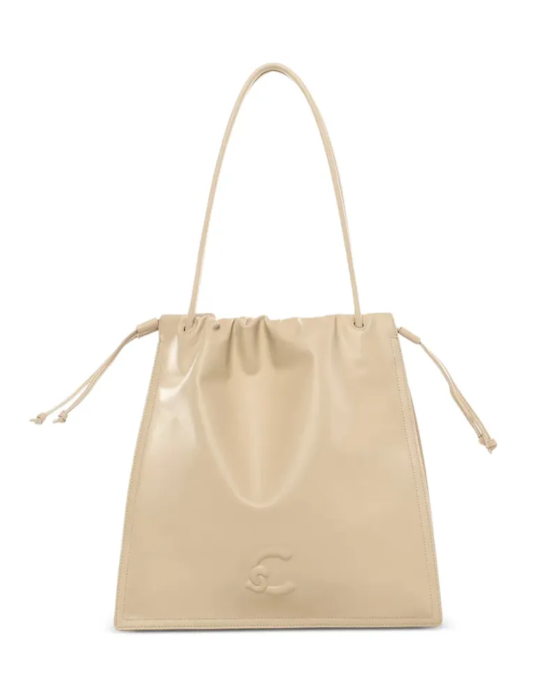 Coccinelle large Dulse drawstring-fastening tote bag - Nude Nude