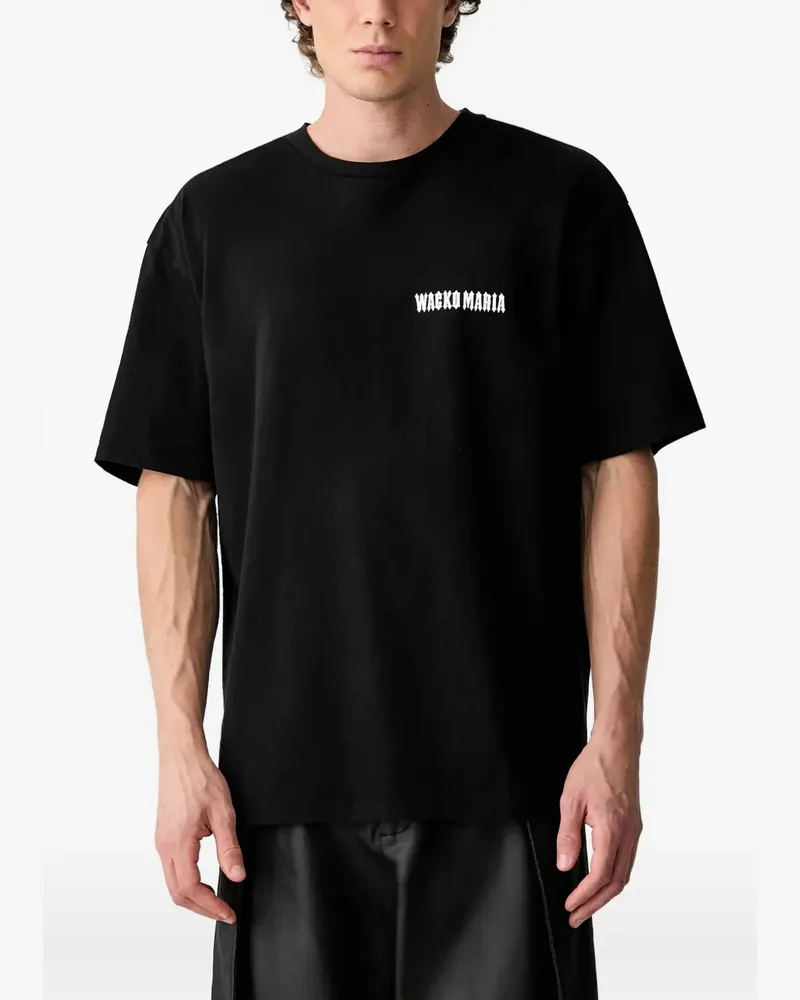 Wacko Maria T-Shirt mit Tiger-Print - Schwarz Schwarz