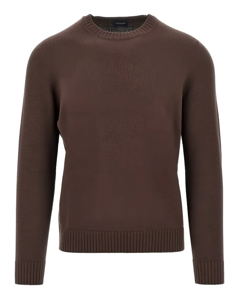 Drumohr  Pullover mit rundem Ausschnitt - Braun Braun