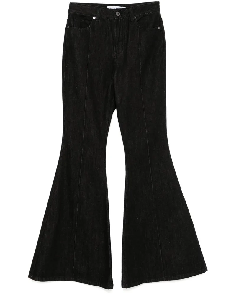 Self-Portrait Ausgestellte Jeans - Schwarz Schwarz