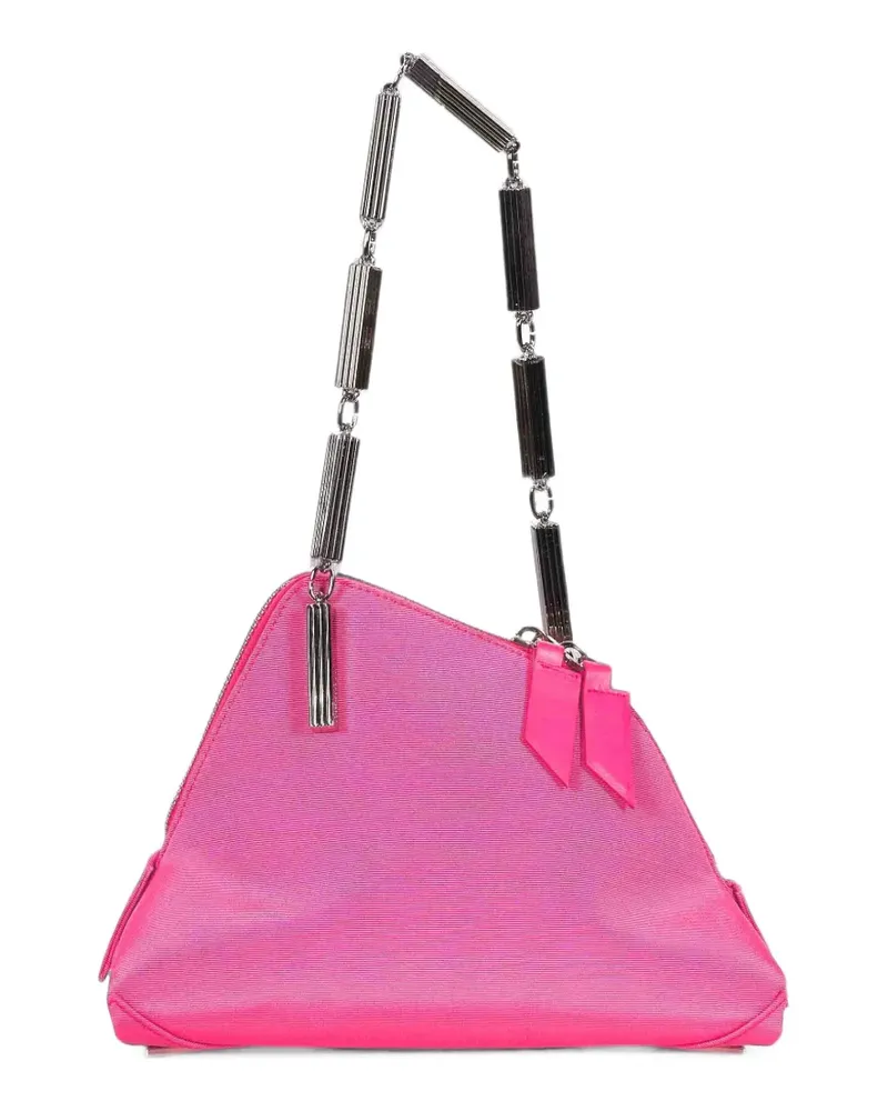 ATTICO La Scala asymmetric chain-link shoulder bag - Rosa Rosa