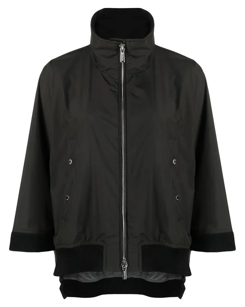 MOORER Jacke mit Reißverschluss - Schwarz Schwarz