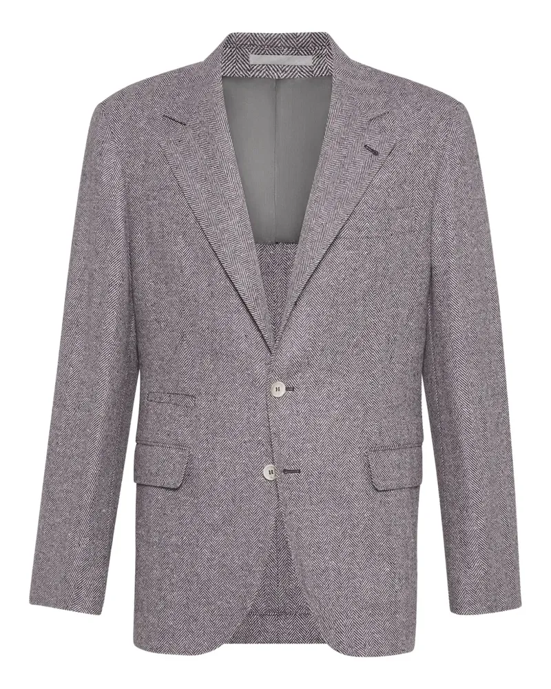 Brunello Cucinelli Doppelreihiges Sakko - Violett Violett