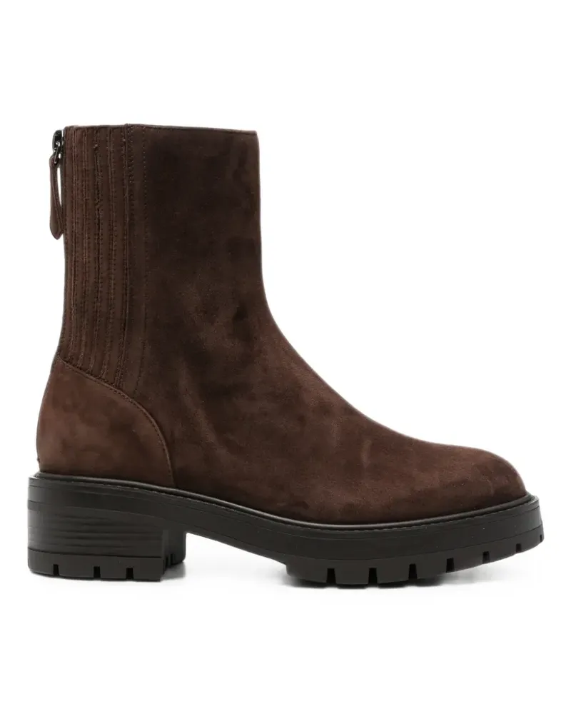 Aquazzura Saint Honore Combat ankle boots - Braun Braun