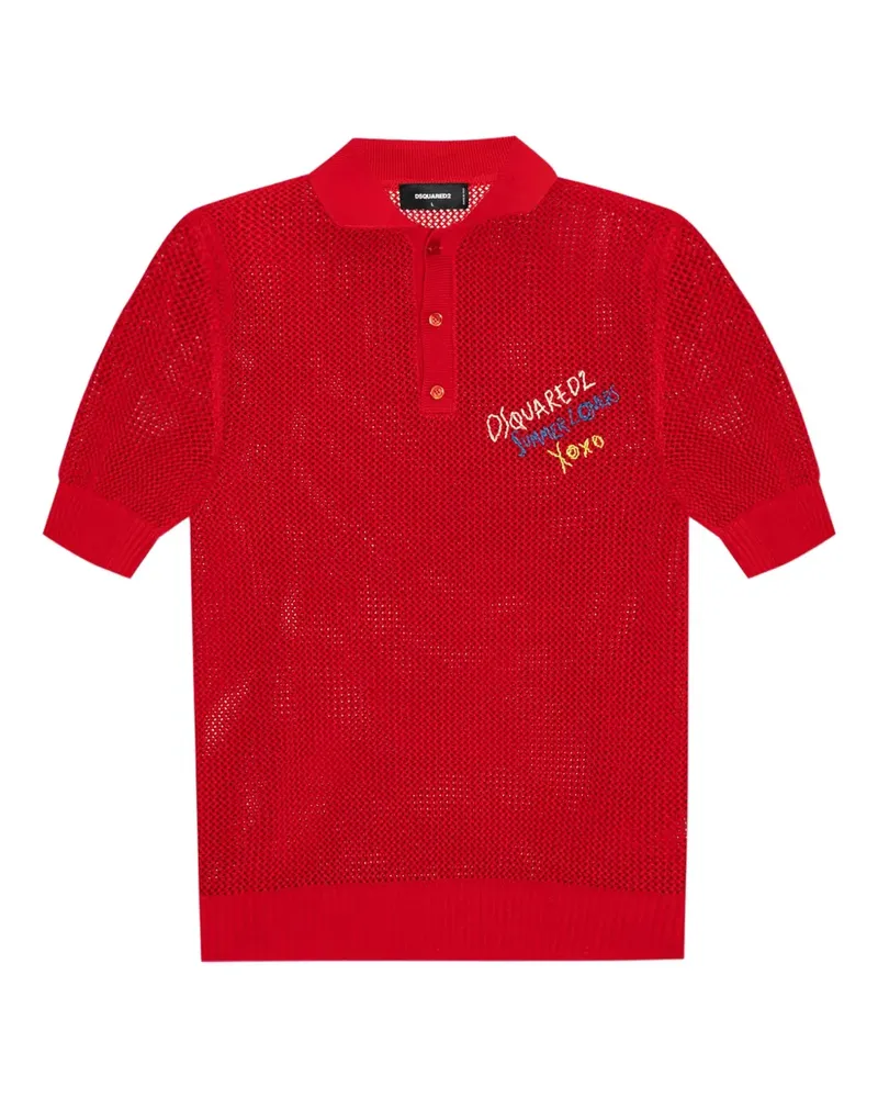 Dsquared2 T-Shirt aus Baumwolle - Rot Rot