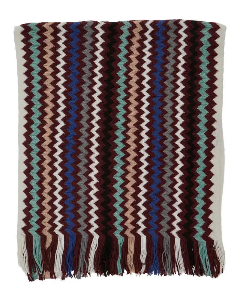 Missoni Schal mit Zickzackmuster - Rot Rot