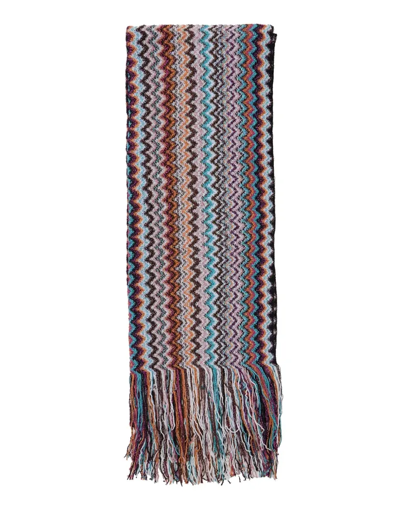 Missoni Schal mit Zickzackmuster - Rot Rot