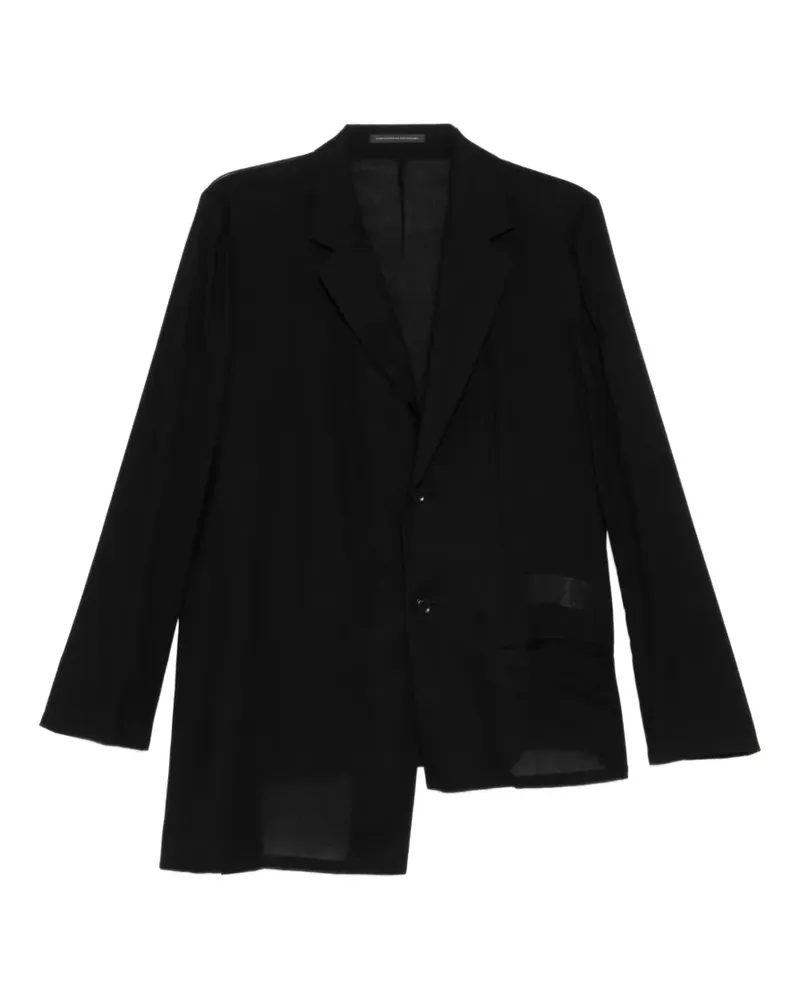 Yohji Yamamoto button tailored blazer - Schwarz Schwarz