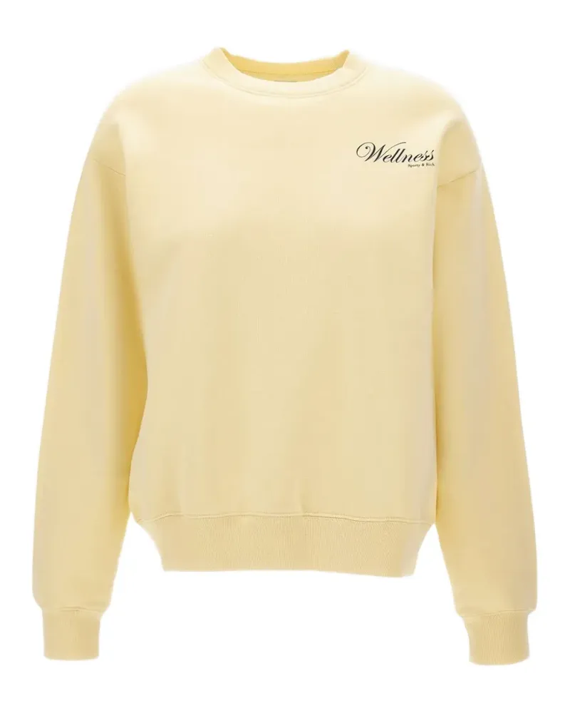 SPORTY & RICH Avenue graphic-print sweatshirt - Gelb Gelb
