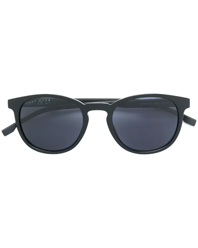 HUGO BOSS Sonnenbrille mit rundem Gestell - Schwarz Schwarz