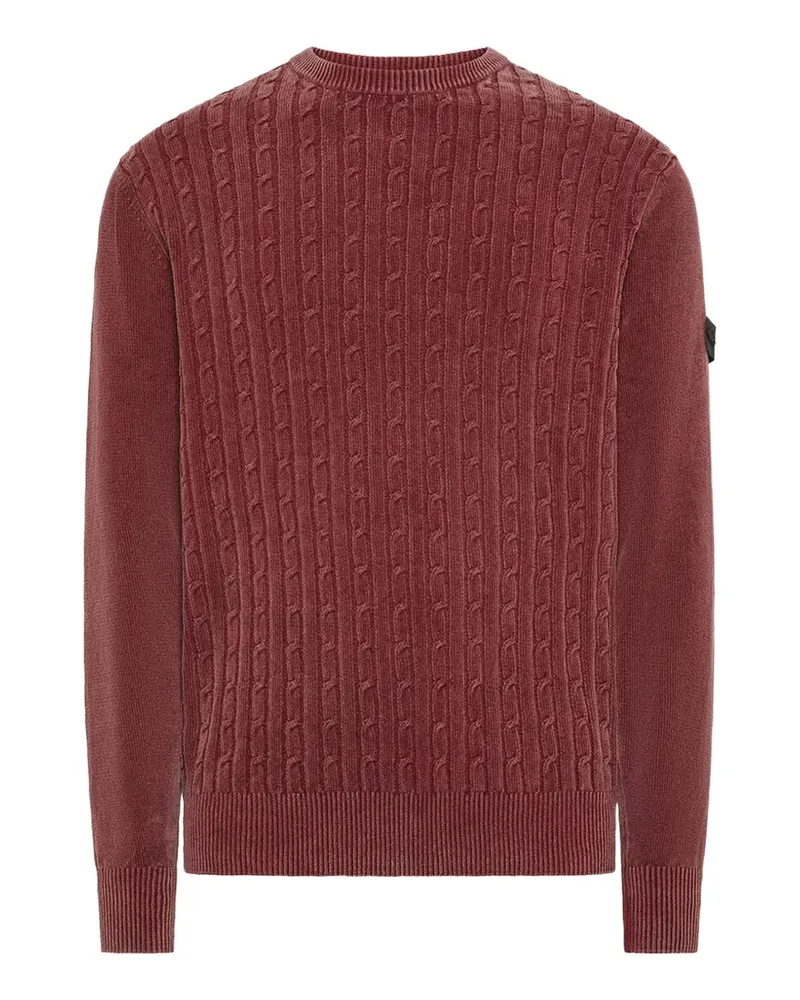 Peuterey Pullover mit Zopfmuster - Rot Rot