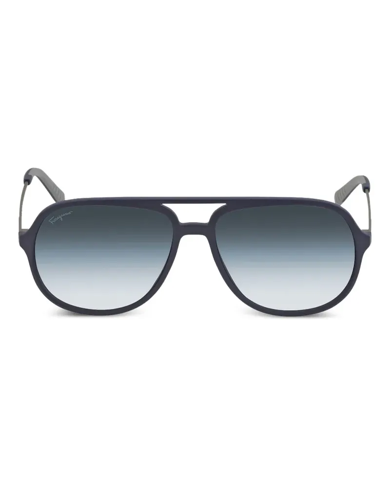 Ferragamo pilot-frame sunglasses - Blau Blau