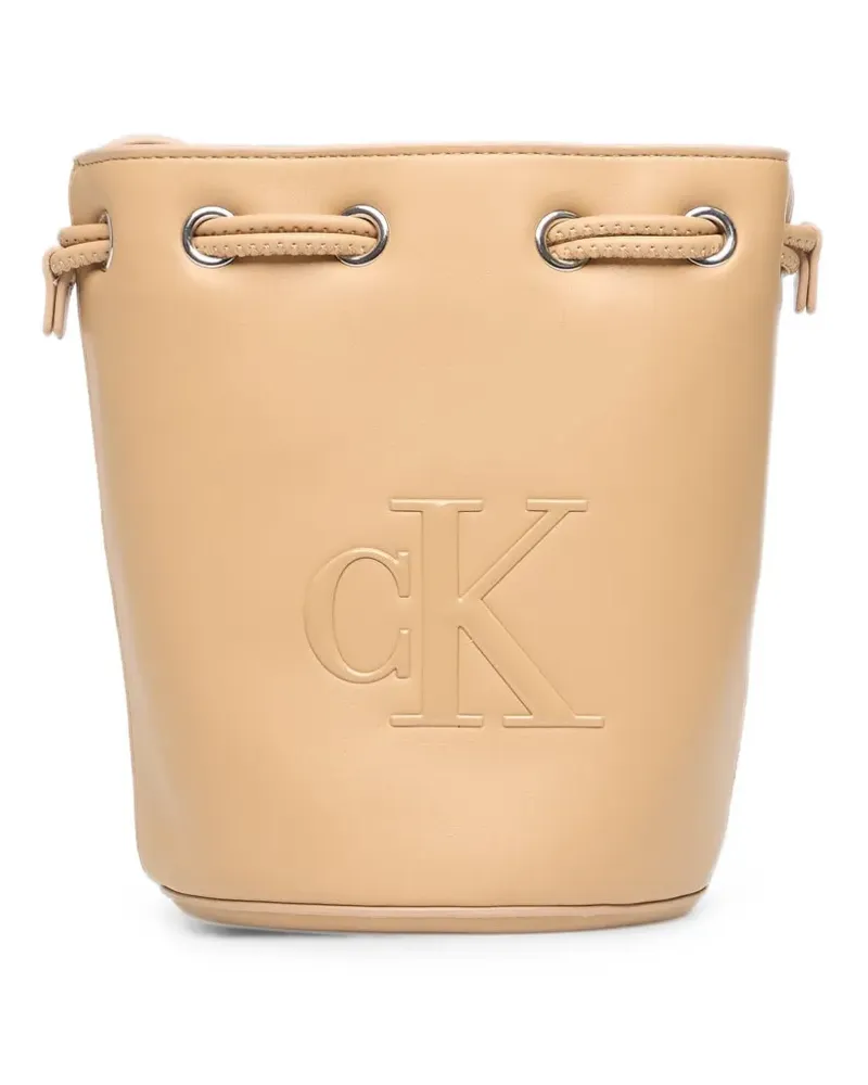 Calvin Klein Beuteltasche mit Logo-Prägung - Nude Nude