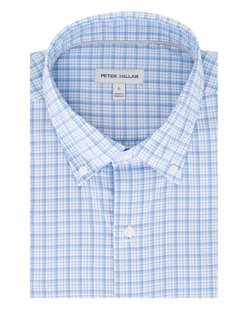 Peter Millar checked shirt - Blau Blau