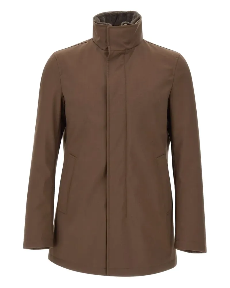 Herno Parka mit Stehkragen - Braun Braun