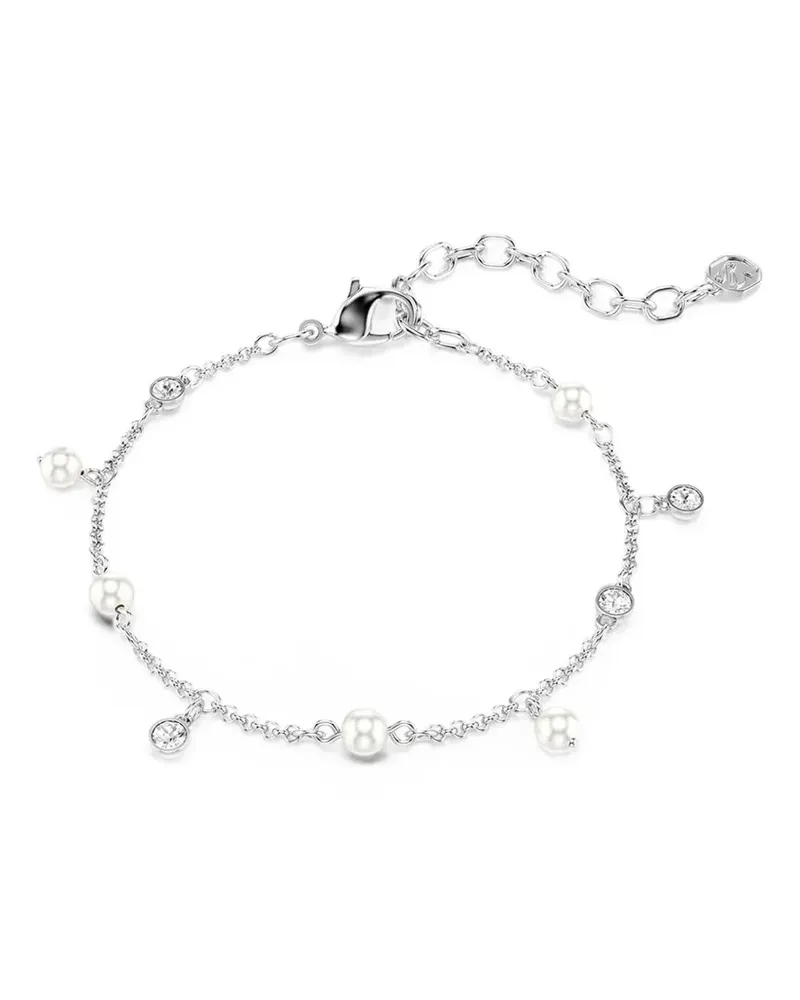 Swarovski crystal pearl-embellished bracelet - Silber Silber