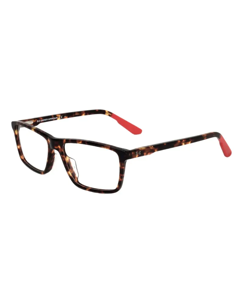 Under Armour Eckige Brille in Schildpattoptik - Braun Braun