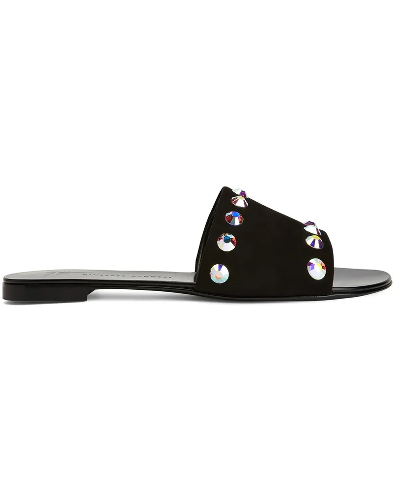Giuseppe Zanotti Sandalen mit Kristallen - Schwarz Schwarz