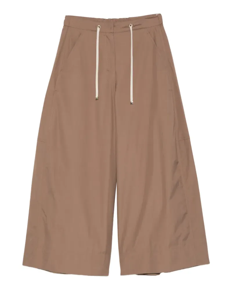 Max Mara Gufo drawstring-fastening palazzo pants - Braun Braun