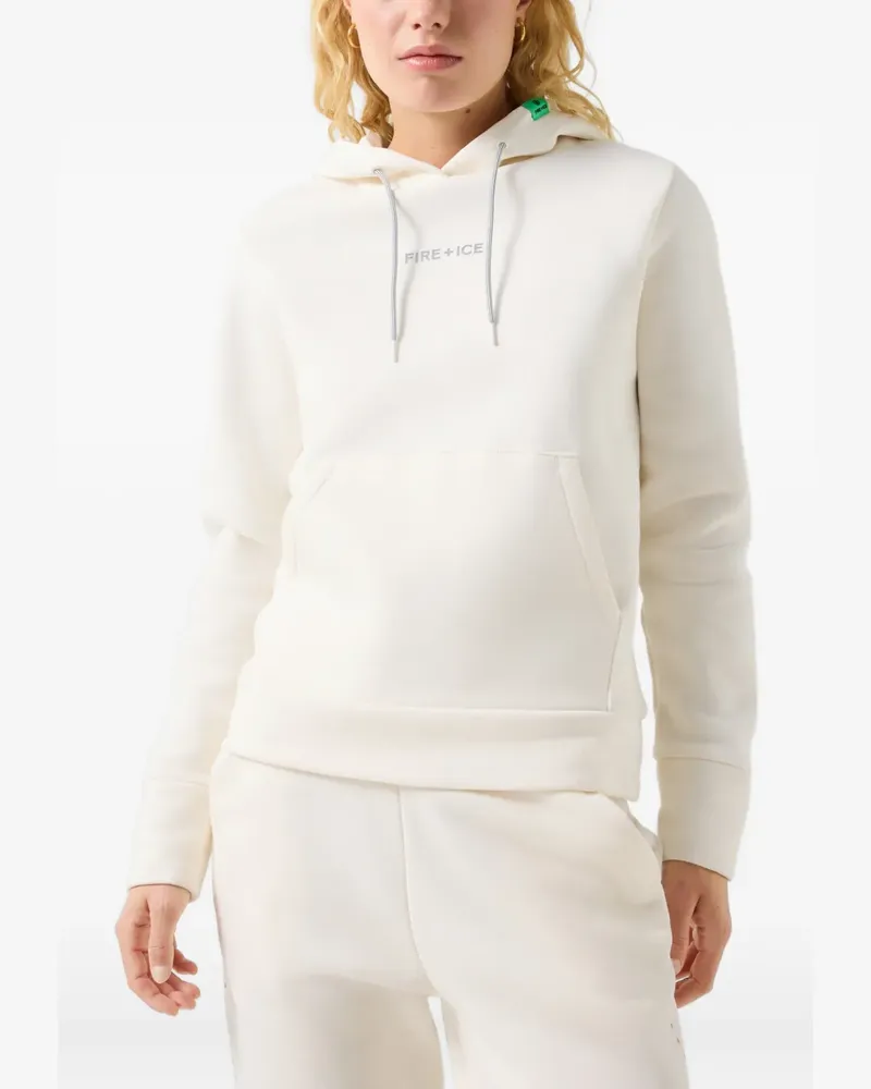 Bogner Fire & Ice Nila logo-print drawstring hoodie - Nude Nude